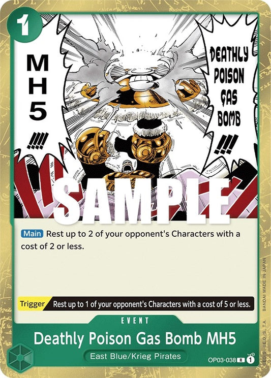 Image for Deathly Poison Gas Bomb MH5 (OP03-038) (Pillars of Strength) - One Piece Card Game