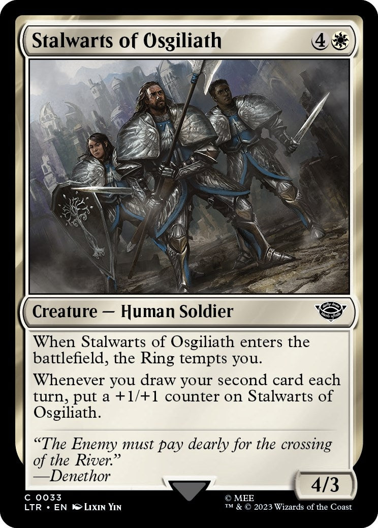 Image for Stalwarts of Osgiliath (33) (Universes Beyond: The Lord of the Rings: Tales of Middle-earth) - Magic: The Gathering