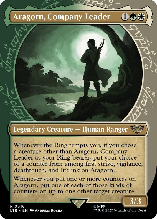 Image for Aragorn, Company Leader (Showcase) (316) (Universes Beyond: The Lord of the Rings: Tales of Middle-earth) - Magic: The Gathering