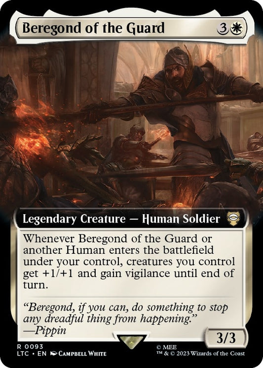 Image for Beregond of the Guard (Extended Art) (93) (Commander: The Lord of the Rings: Tales of Middle-earth) - Magic: The Gathering