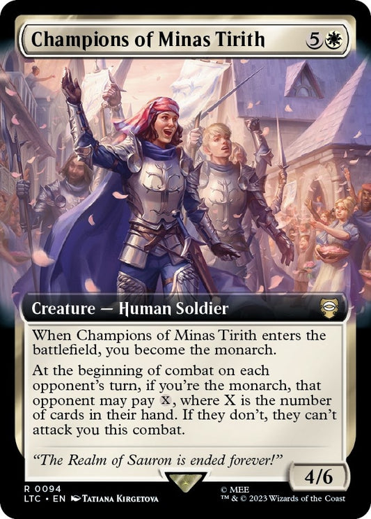 Image for Champions of Minas Tirith (Extended Art) (94) (Commander: The Lord of the Rings: Tales of Middle-earth) - Magic: The Gathering