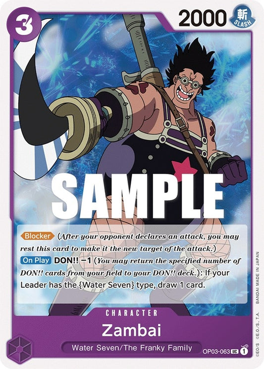 Image for Zambai (OP03-063) (Pillars of Strength) - One Piece Card Game