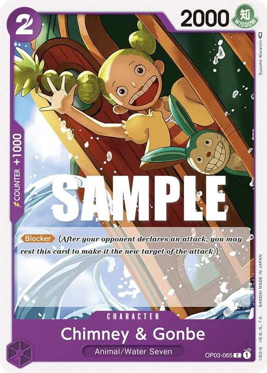 Image for Chimney & Gonbe (OP03-065) (Pillars of Strength) - One Piece Card Game