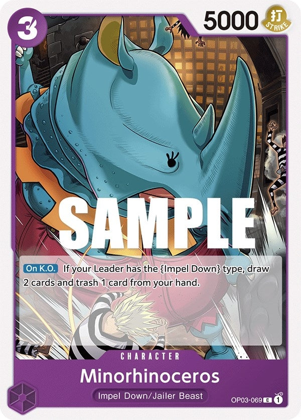 Image for Minorhinoceros (OP03-069) (Pillars of Strength) - One Piece Card Game