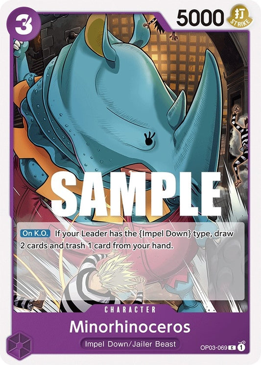 Image for Minorhinoceros (OP03-069) (Pillars of Strength) - One Piece Card Game