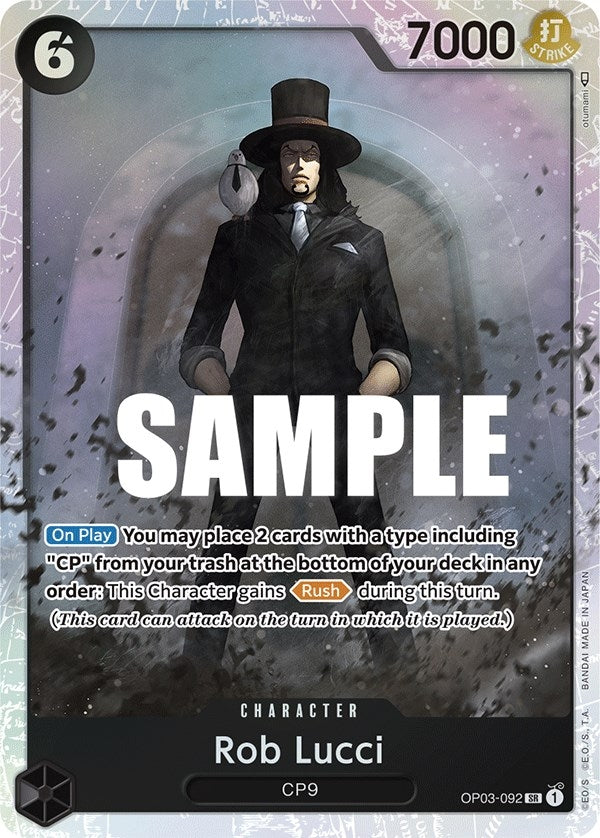Image for Rob Lucci (092) (OP03-092) (Pillars of Strength) - One Piece Card Game