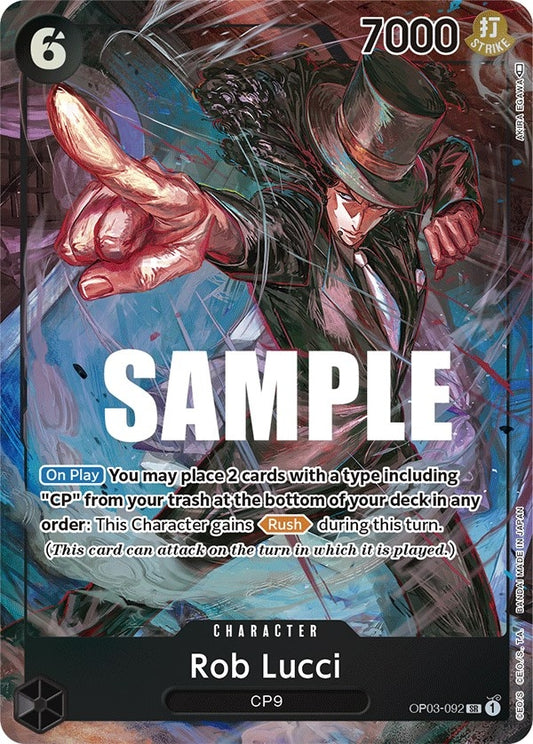 Image for Rob Lucci (092) (Alternate Art) (OP03-092) (Pillars of Strength) - One Piece Card Game