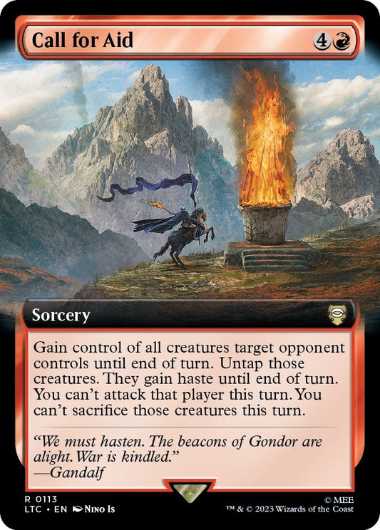 Image for Call for Aid (Extended Art) (113) (Commander: The Lord of the Rings: Tales of Middle-earth) - Magic: The Gathering