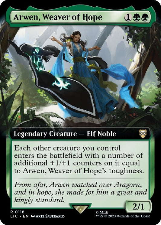 Image for Arwen, Weaver of Hope (Extended Art) (118) (Commander: The Lord of the Rings: Tales of Middle-earth) - Magic: The Gathering