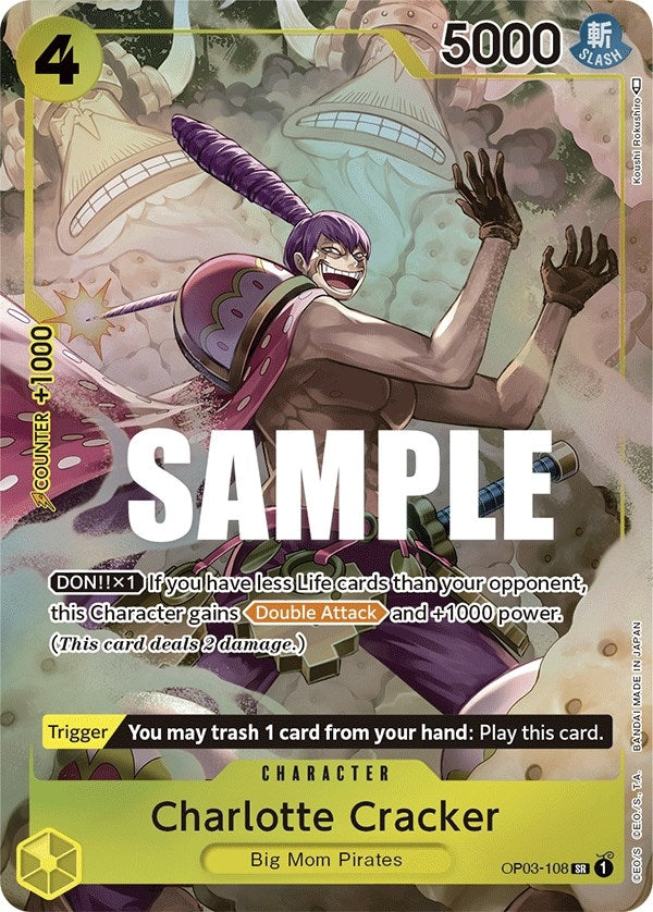 Image for Charlotte Cracker (Alternate Art) (OP03-108) (Pillars of Strength) - One Piece Card Game