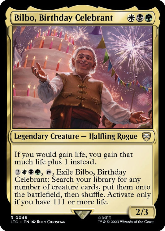 Image for Bilbo, Birthday Celebrant (48) (Commander: The Lord of the Rings: Tales of Middle-earth) - Magic: The Gathering