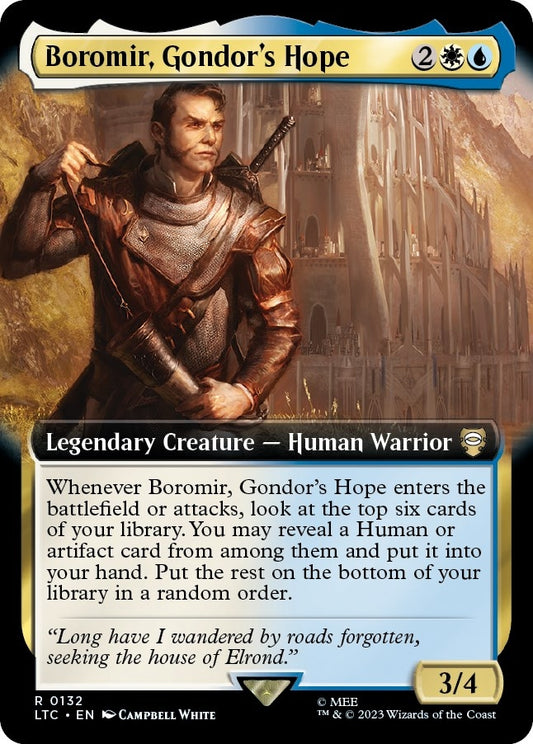 Image for Boromir, Gondor's Hope (Extended Art) (132) (Commander: The Lord of the Rings: Tales of Middle-earth) - Magic: The Gathering
