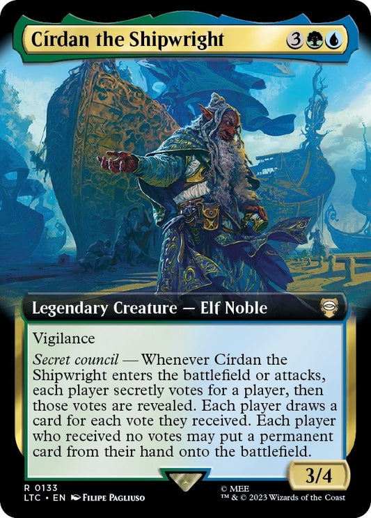 Image for Cirdan the Shipwright (Extended Art) (133) (Commander: The Lord of the Rings: Tales of Middle-earth) - Magic: The Gathering