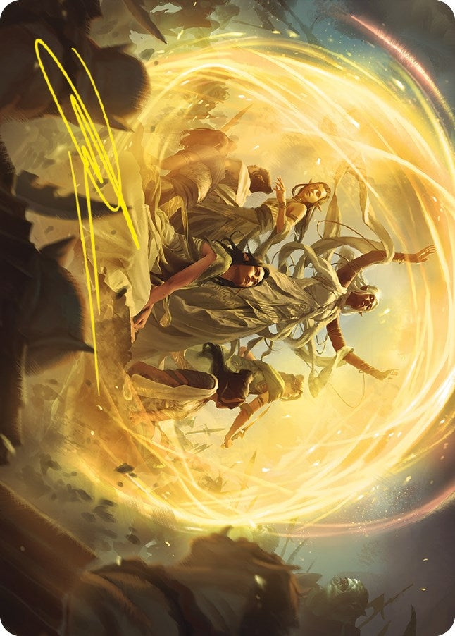 Image for Heroic Intervention Art Card (Gold-Stamped Signature) (73) (Art Series: Universes Beyond: The Lord of the Rings: Tales of Middle-earth) - Magic: The Gathering