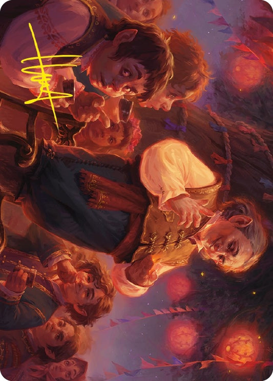 Image for Bilbo, Retired Burglar Art Card (Gold-Stamped Signature) (14) (Art Series: Universes Beyond: The Lord of the Rings: Tales of Middle-earth) - Magic: The Gathering
