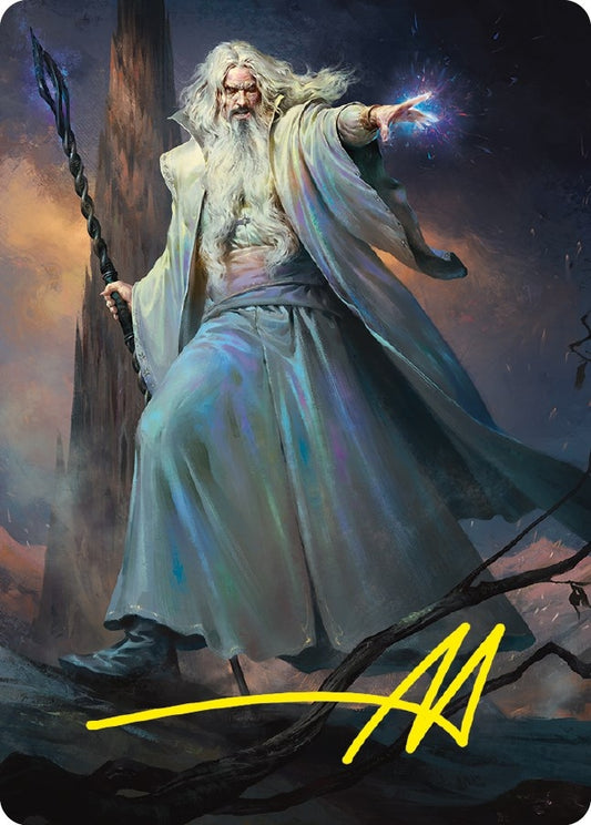 Image for Saruman of Many Colors Art Card (Gold-Stamped Signature) (20) (Art Series: Universes Beyond: The Lord of the Rings: Tales of Middle-earth) - Magic: The Gathering