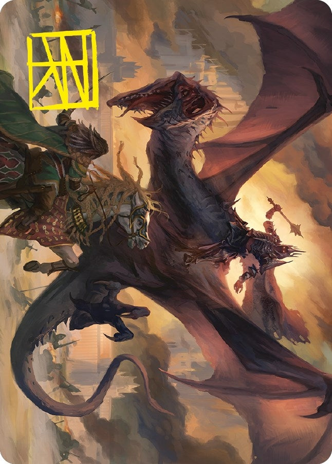 Image for Witch-king, Bringer of Ruin Art Card (Gold-Stamped Signature) (34) (Art Series: Universes Beyond: The Lord of the Rings: Tales of Middle-earth) - Magic: The Gathering