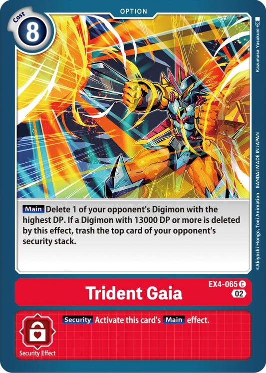 Image for Trident Gaia (EX4-065 C) (Alternative Being Booster) - Digimon Card Game