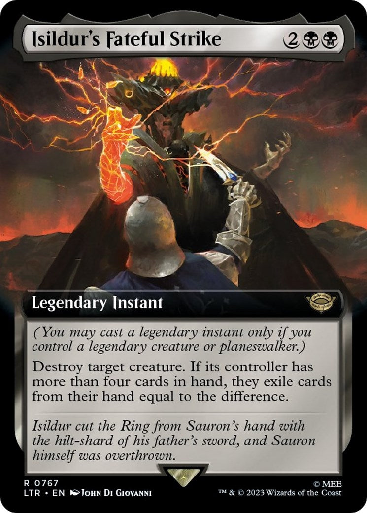Image for Isildur's Fateful Strike (Extended Art) (Surge Foil) (767) (Universes Beyond: The Lord of the Rings: Tales of Middle-earth) - Magic: The Gathering