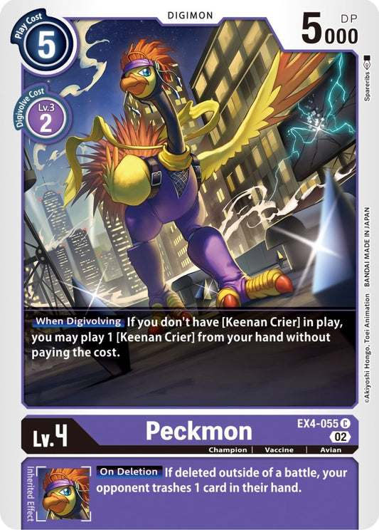 Image for Peckmon (EX4-055 C) (Alternative Being Booster) - Digimon Card Game