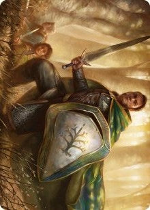 Image for Boromir, Warden of the Tower Art Card (1) (Art Series: Universes Beyond: The Lord of the Rings: Tales of Middle-earth) - Magic: The Gathering