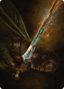 Image for Anduril, Flame of the West Art Card (28) (Art Series: Universes Beyond: The Lord of the Rings: Tales of Middle-earth) - Magic: The Gathering