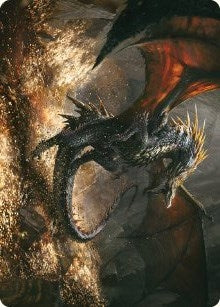 Image for Cavern-Hoard Dragon Art Card (61) (Art Series: Universes Beyond: The Lord of the Rings: Tales of Middle-earth) - Magic: The Gathering