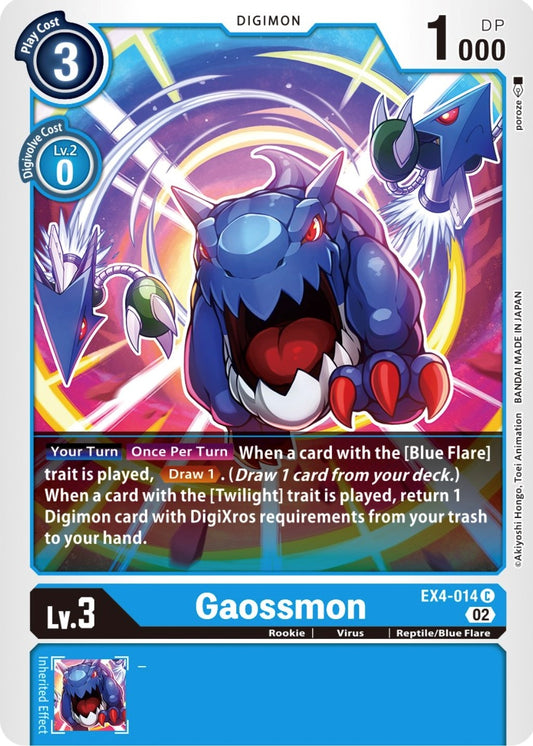 Image for Gaossmon (EX4-014 C) (Alternative Being Booster) - Digimon Card Game