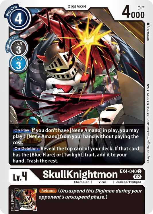 Image for SkullKnightmon (EX4-040 C) (Alternative Being Booster) - Digimon Card Game