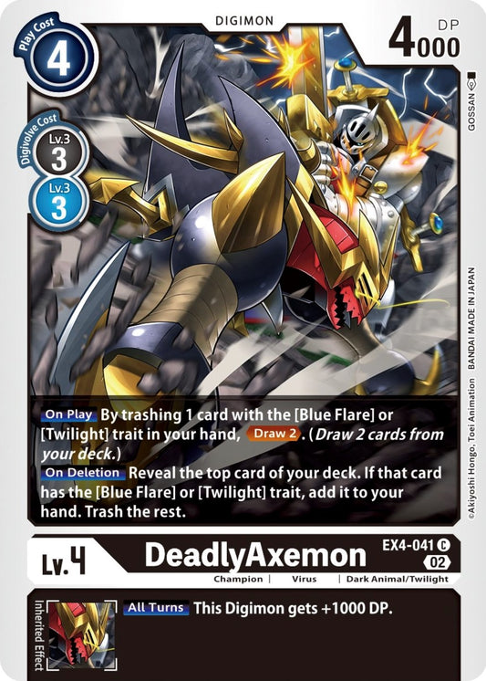 Image for DeadlyAxemon (EX4-041 C) (Alternative Being Booster) - Digimon Card Game