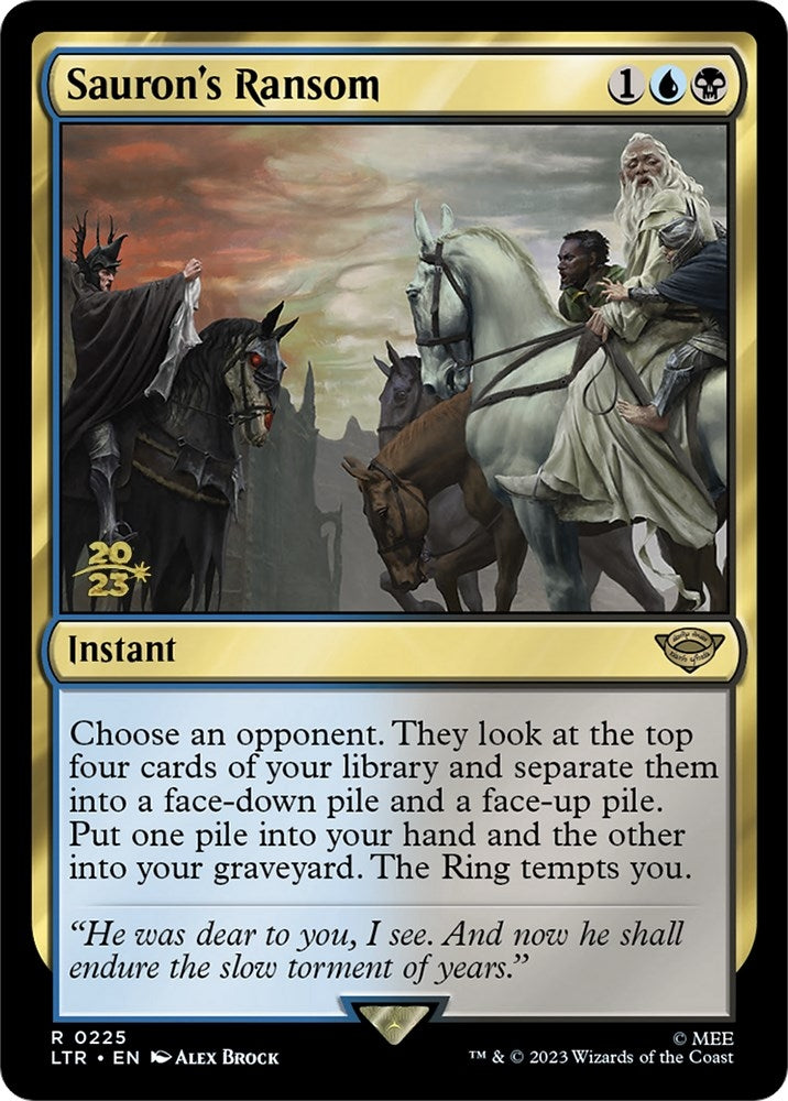 Image for Sauron's Ransom (225) (Prerelease Cards) - Magic: The Gathering