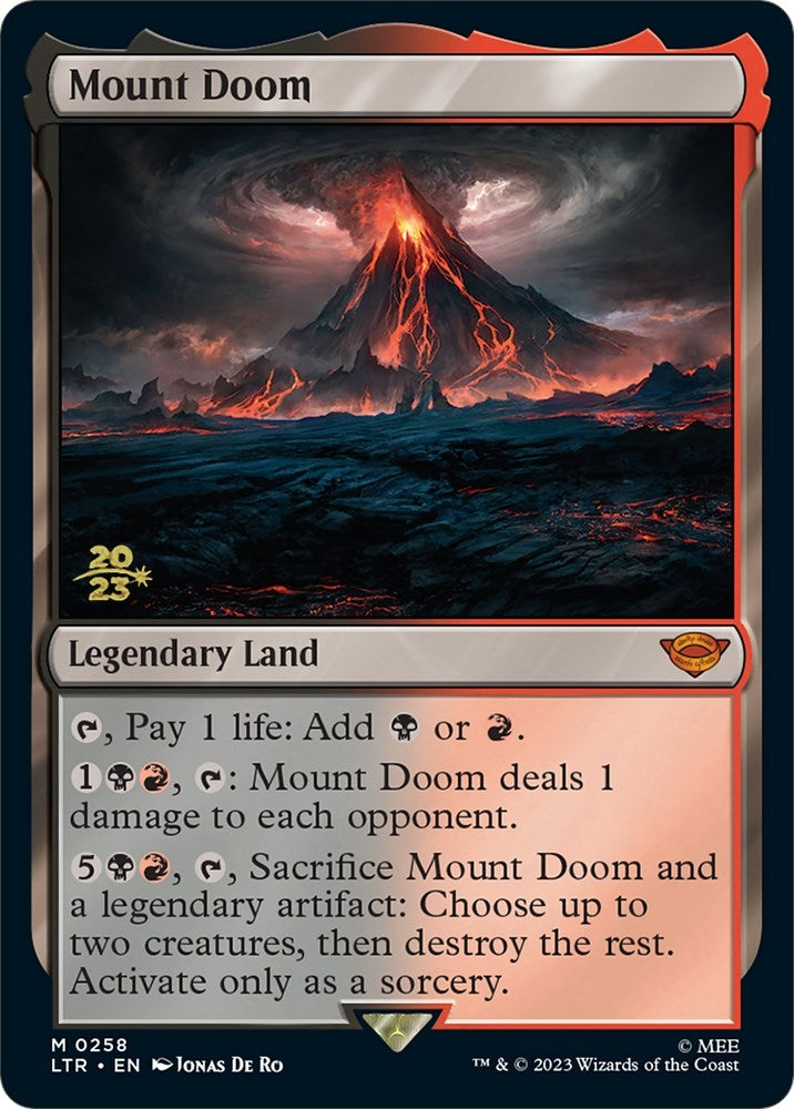 Image for Mount Doom (258) (Prerelease Cards) - Magic: The Gathering