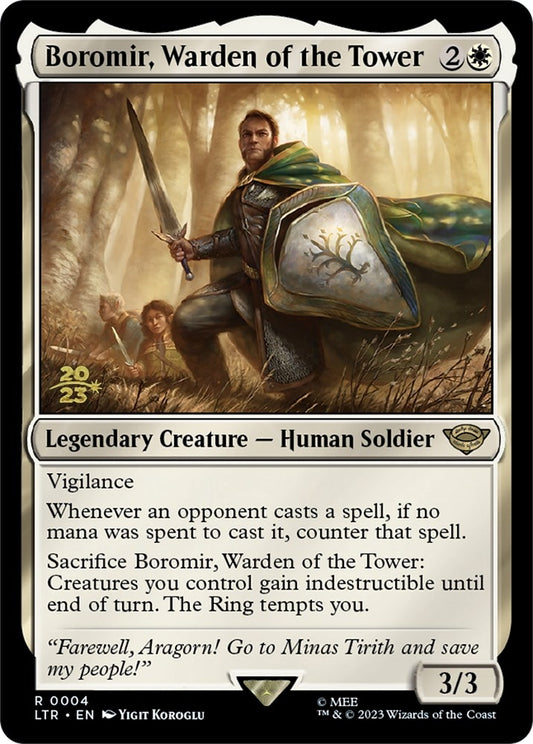 Image for Boromir, Warden of the Tower (4) (Prerelease Cards) - Magic: The Gathering