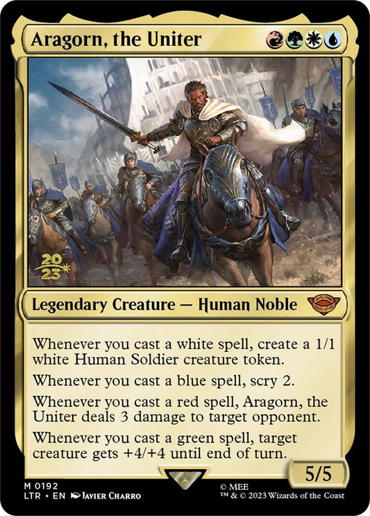 Image for Aragorn, the Uniter (192) (Prerelease Cards) - Magic: The Gathering