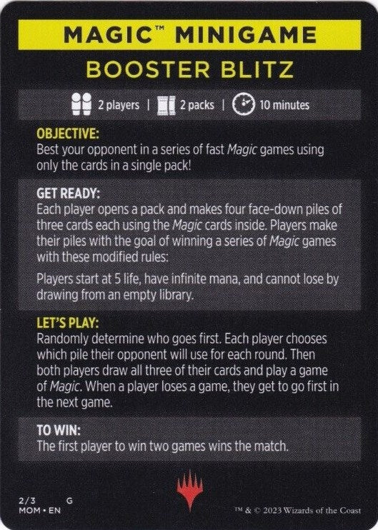 Image for Magic Minigame: Booster Blitz (2) (March of the Machine) - Magic: The Gathering