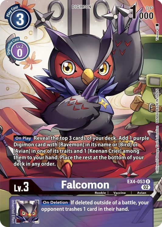 Image for Falcomon (Alternate Art) (EX4-053 R) (Alternative Being Booster) - Digimon Card Game