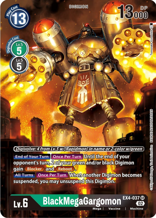 Image for BlackMegaGargomon (Alternate Art) (EX4-037 SR) (Alternative Being Booster) - Digimon Card Game