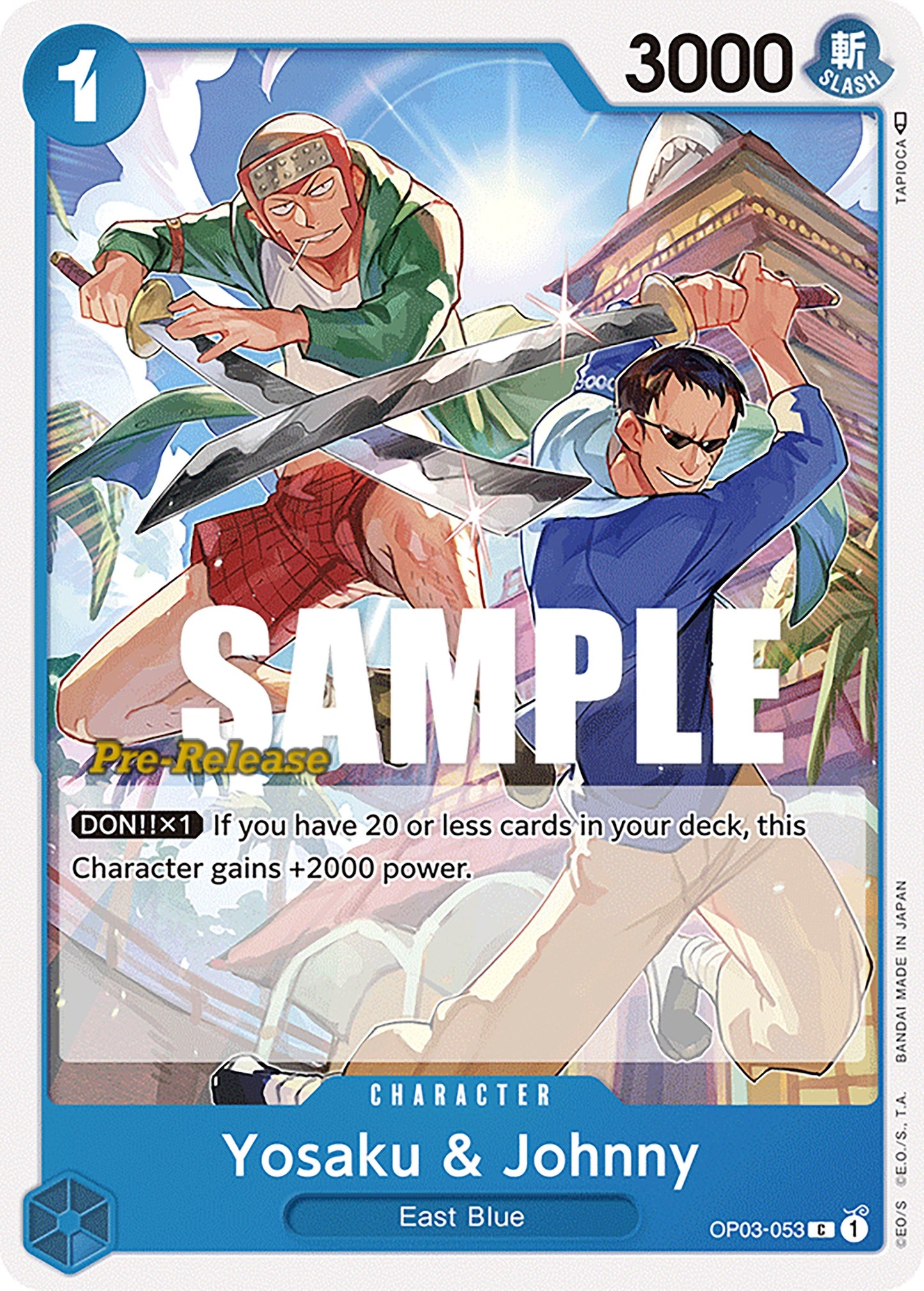 Image for Yosaku & Johnny (OP03-053) (Pillars of Strength Pre-Release Cards) - One Piece Card Game