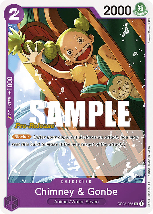 Image for Chimney & Gonbe (OP03-065) (Pillars of Strength Pre-Release Cards) - One Piece Card Game