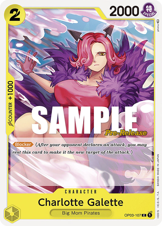 Image for Charlotte Galette (OP03-107) (Pillars of Strength Pre-Release Cards) - One Piece Card Game