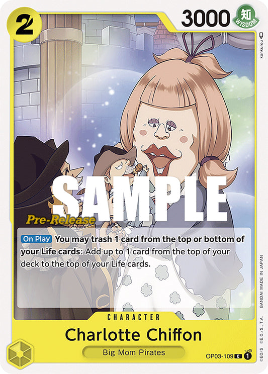 Image for Charlotte Chiffon (OP03-109) (Pillars of Strength Pre-Release Cards) - One Piece Card Game