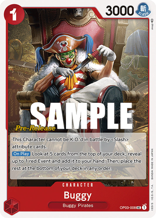 Image for Buggy (008) (OP03-008) (Pillars of Strength Pre-Release Cards) - One Piece Card Game