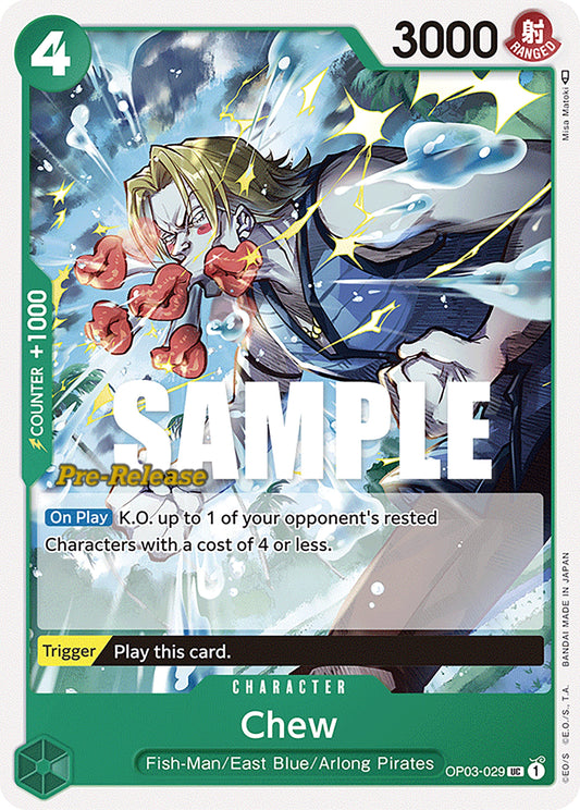 Image for Chew (OP03-029) (Pillars of Strength Pre-Release Cards) - One Piece Card Game