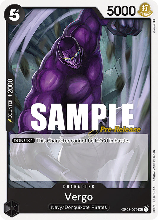 Image for Vergo (OP03-079) (Pillars of Strength Pre-Release Cards) - One Piece Card Game