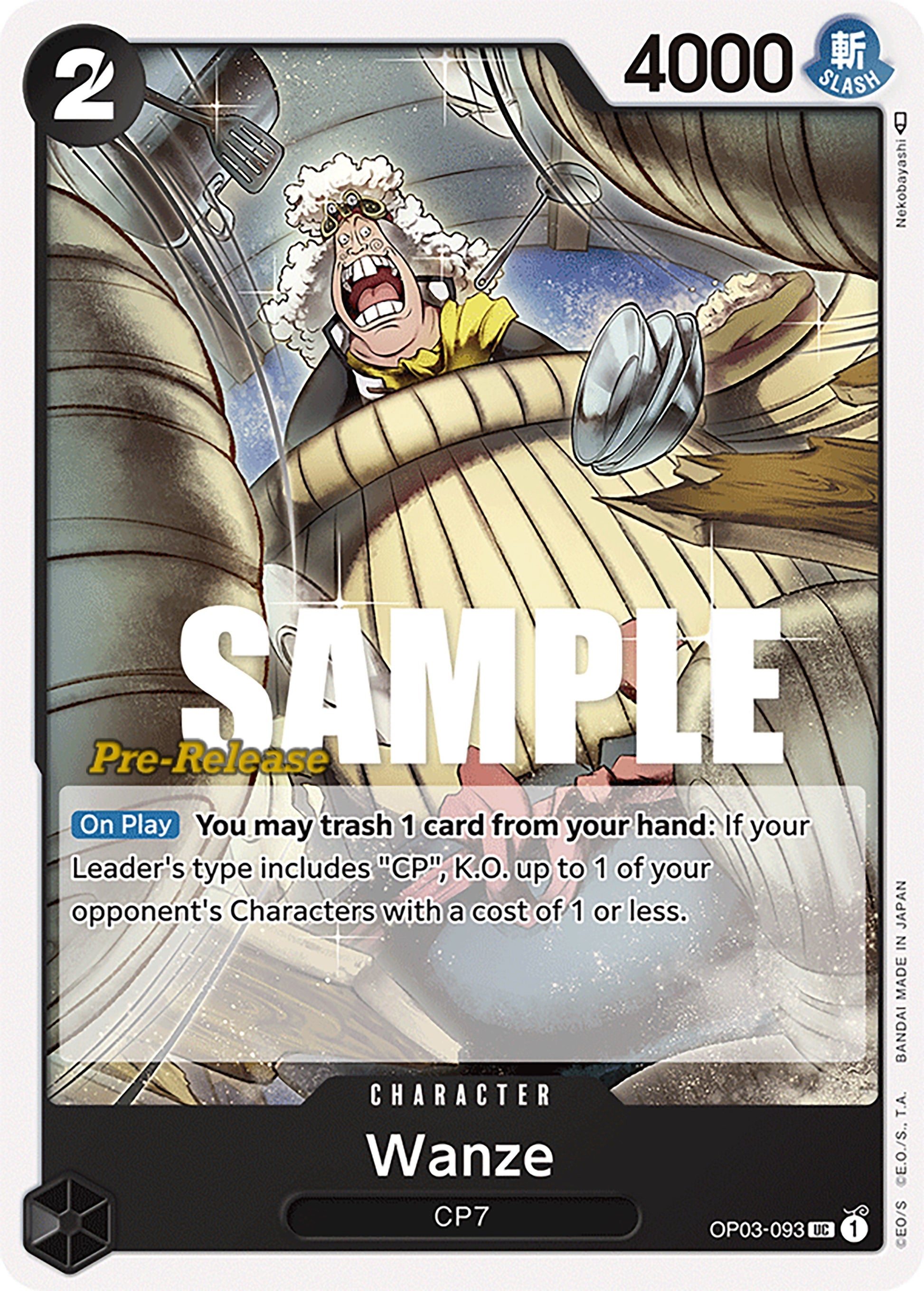 Image for Wanze (OP03-093) (Pillars of Strength Pre-Release Cards) - One Piece Card Game
