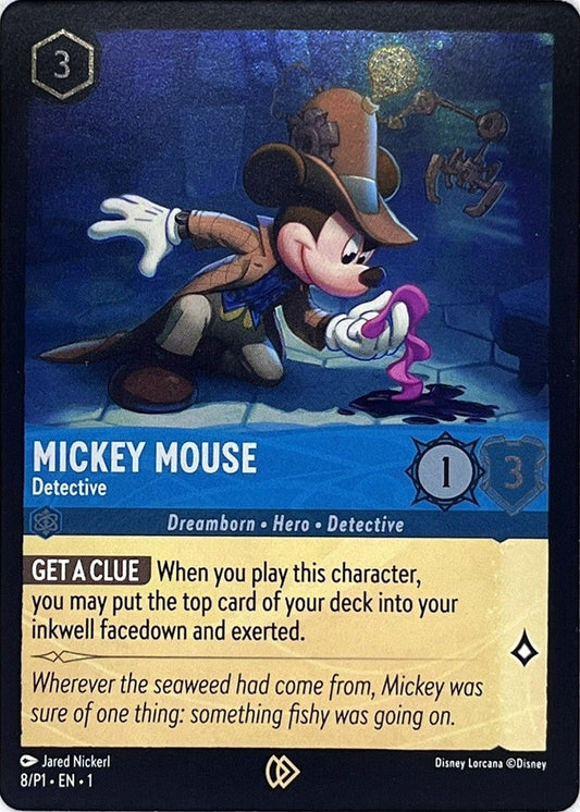 Image for Mickey Mouse - Detective (8) (Disney Lorcana Promo Cards) - Disney Lorcana