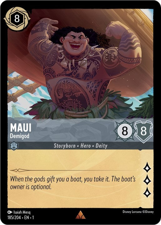 Image for Maui - Demigod (185/204) (The First Chapter) - Disney Lorcana