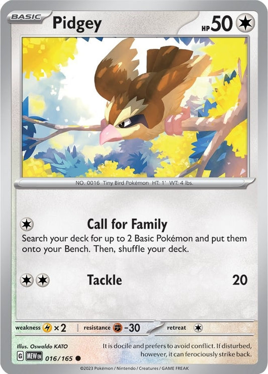 Image for Pidgey (016/165) (SV: Scarlet & Violet 151) - Pokemon