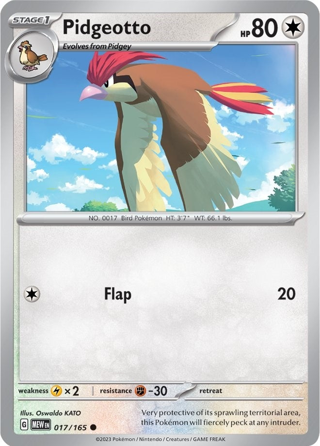 Image for Pidgeotto (017/165) (SV: Scarlet & Violet 151) - Pokemon