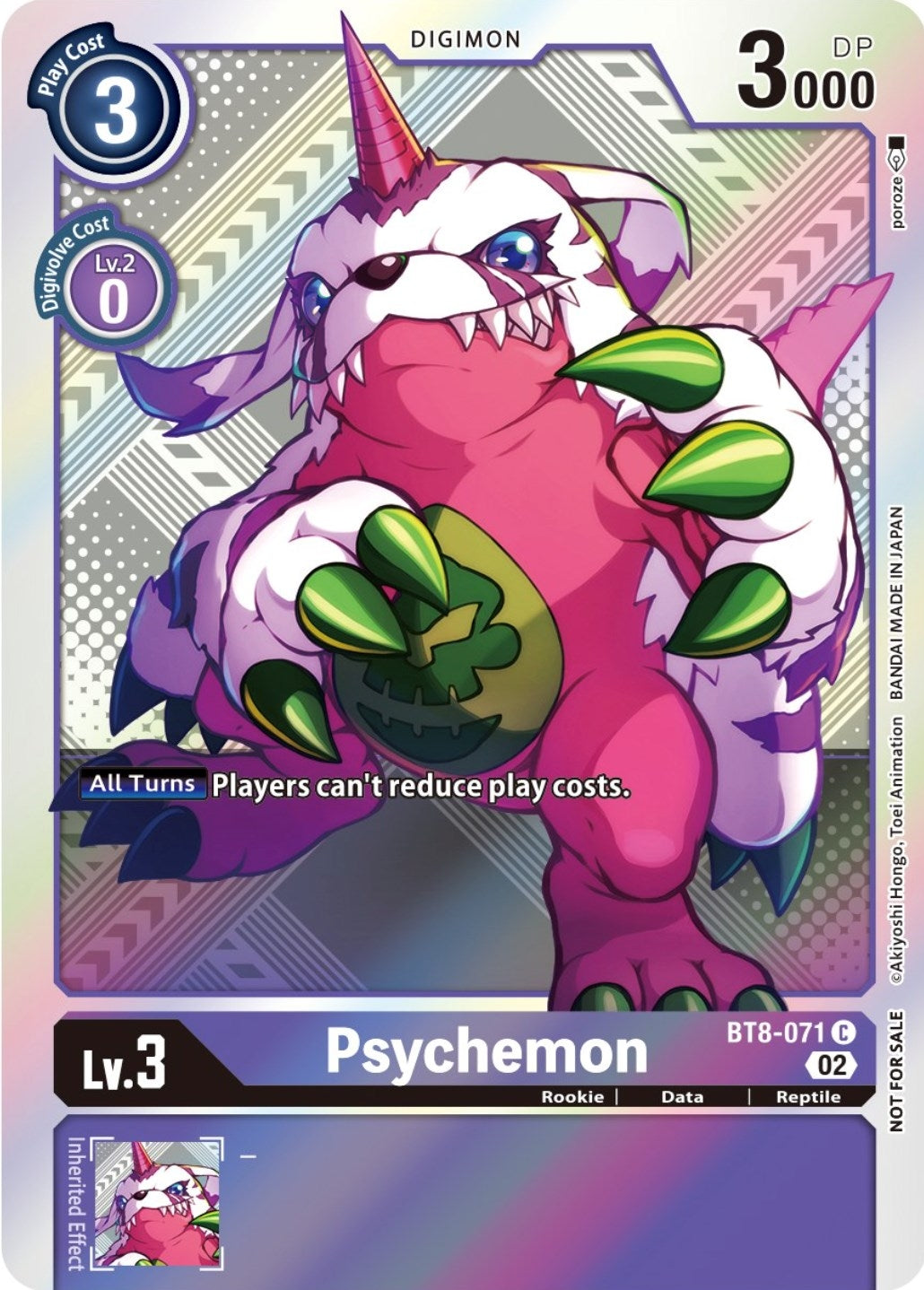 Image for Psychemon (Versus Royal Knight Booster Pre-Release) (BT8-071 C) (New Awakening) - Digimon Card Game